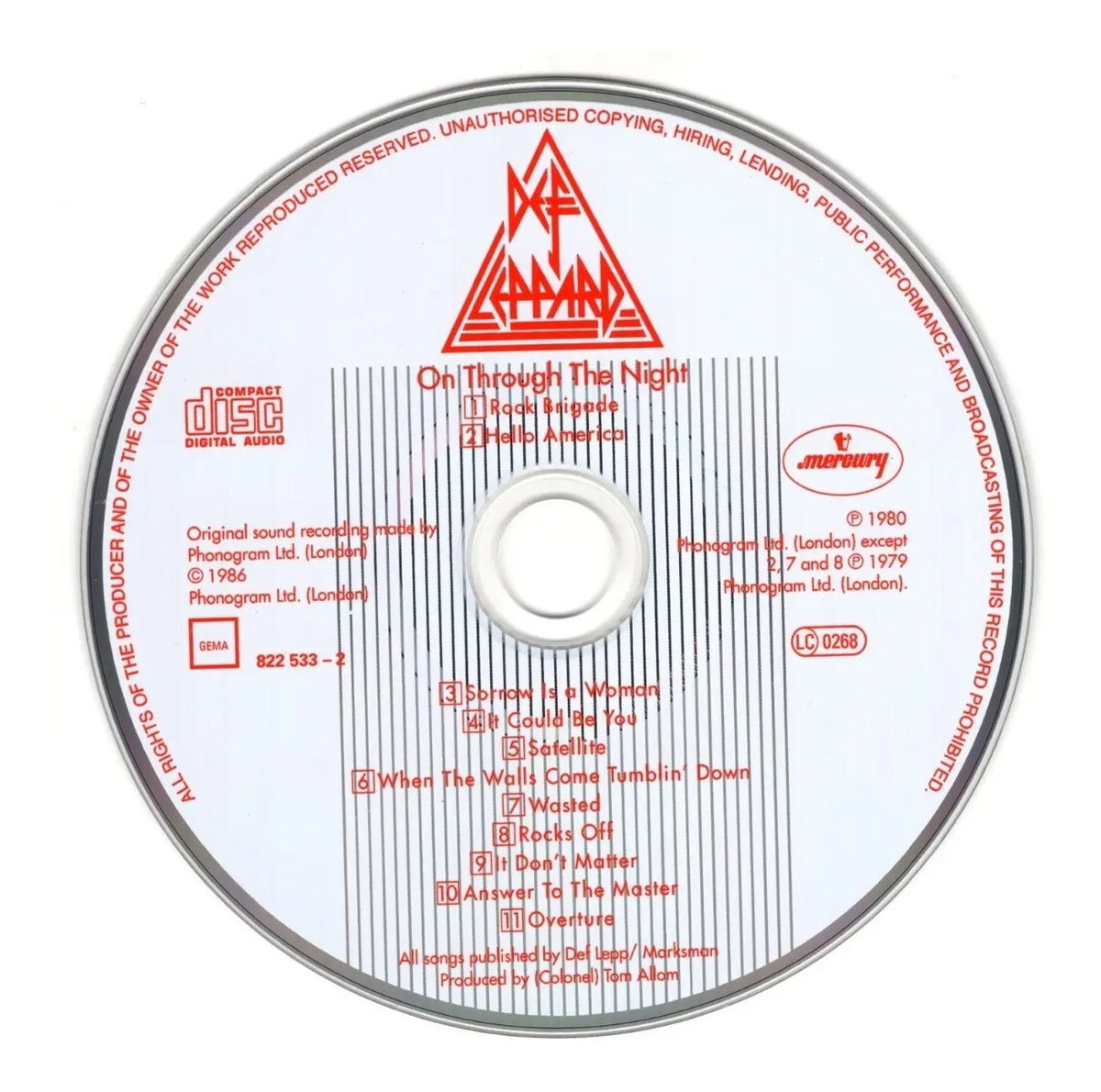 Def Leppard On Through The Night / Edicion Alemana Cd