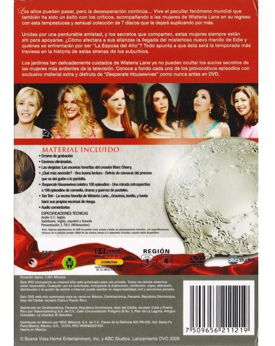 Esposas Desesperadas Quinta Temporada 5 Cinco Dvd