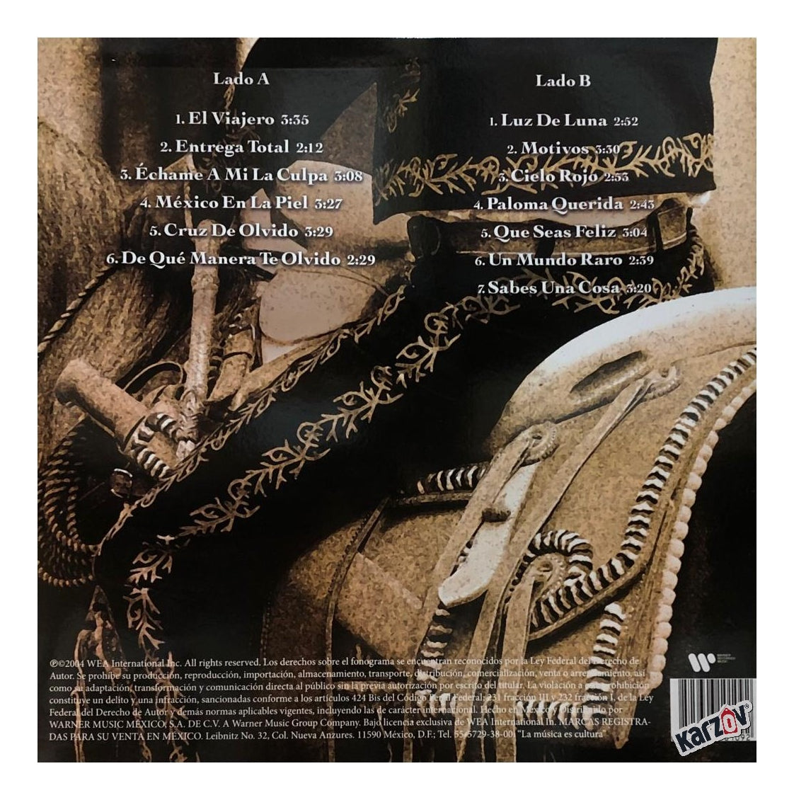 Luis Miguel Mexico En La Piel Lp Vinyl
