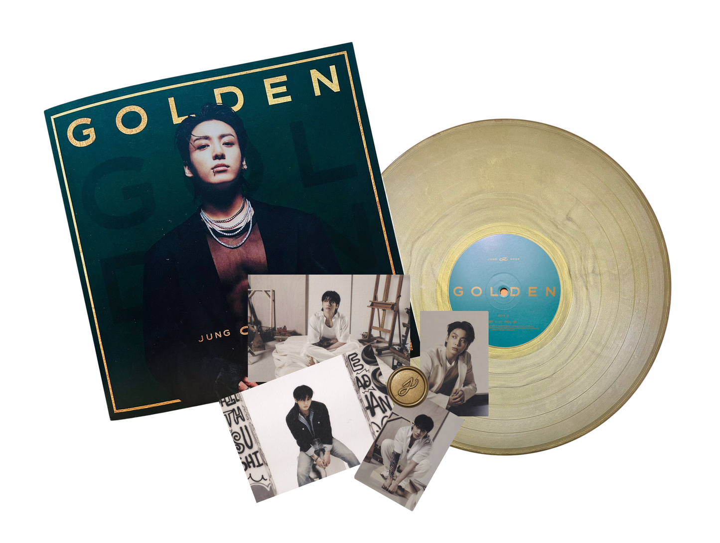 Jung Kook ( Bts ) Golden Album Kpop Gold Dorado Lp Vinyl
