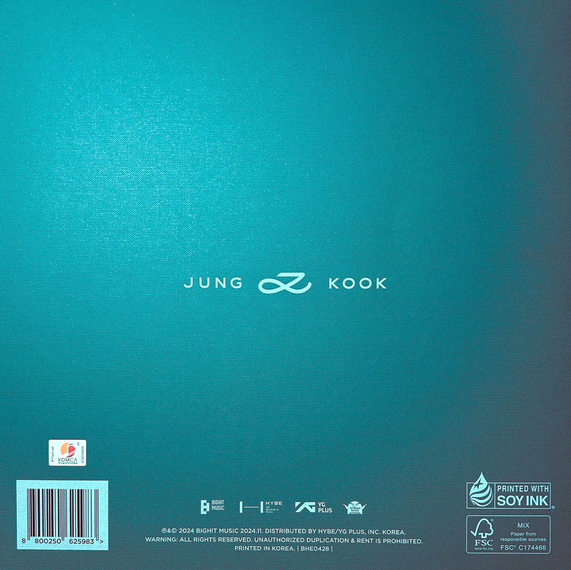 Jung Kook ( Bts ) Golden Album Kpop Gold Dorado Lp Vinyl