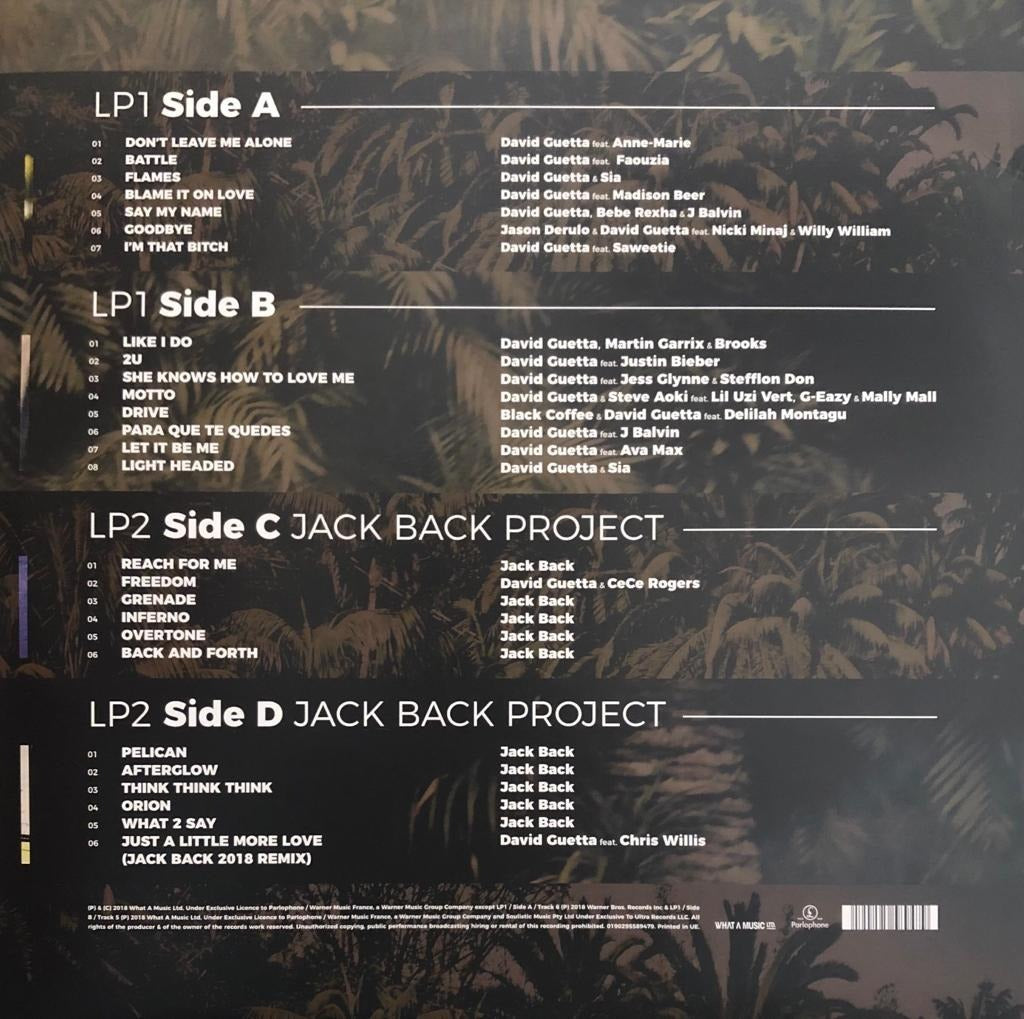 David Guetta 7 Siete 2 Lp Acetato Vinyl