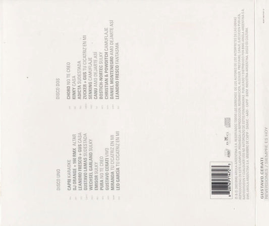 Gustavo Cerati Reversiones / Siempre Es Hoy Cd