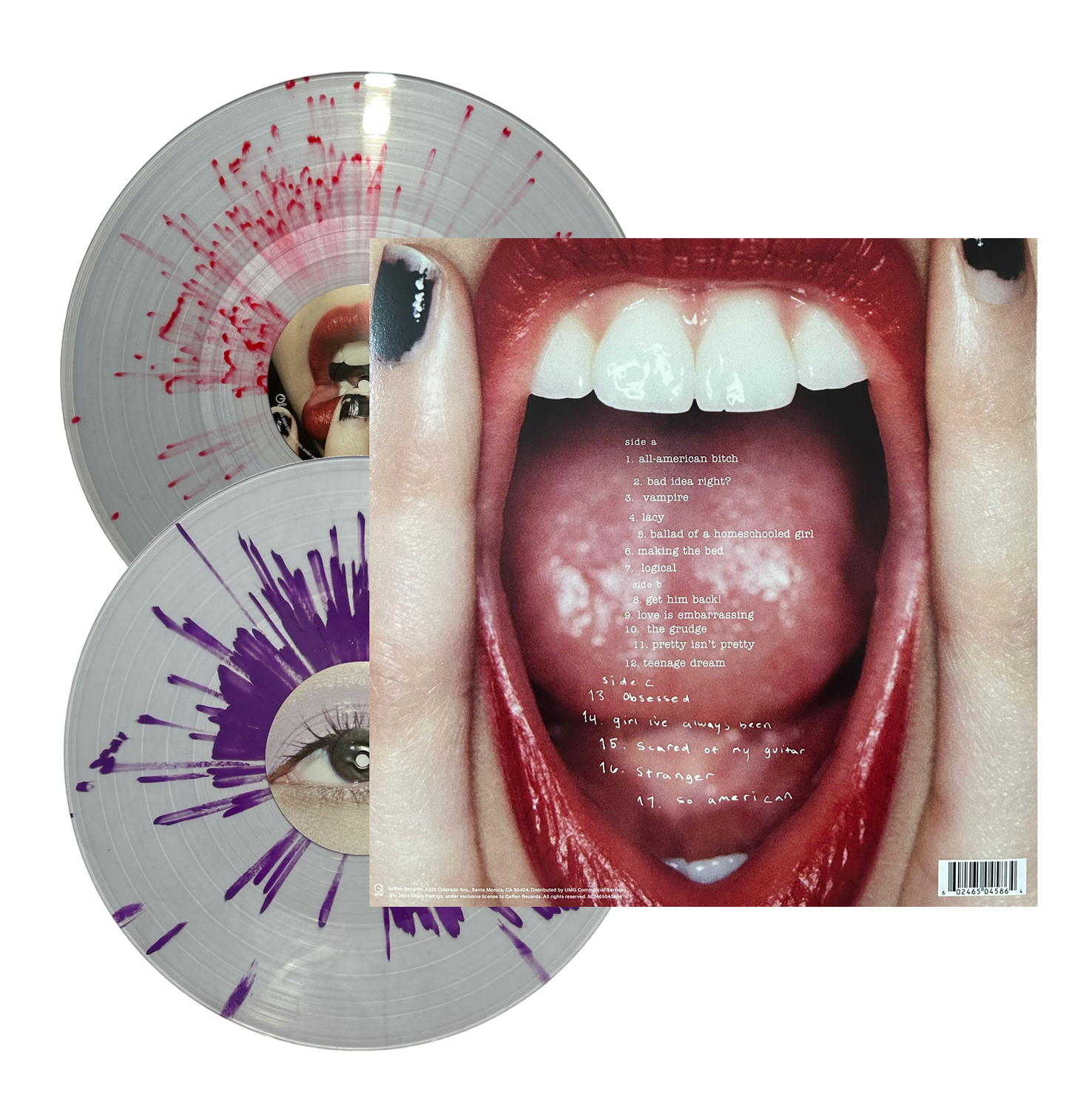Olivia Rodrigo Guts Spilled Deluxe Splatter 2 Lp Vinyl