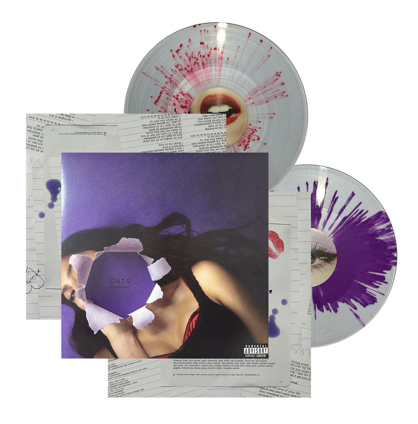 Olivia Rodrigo Guts Spilled Deluxe Splatter 2 Lp Vinyl