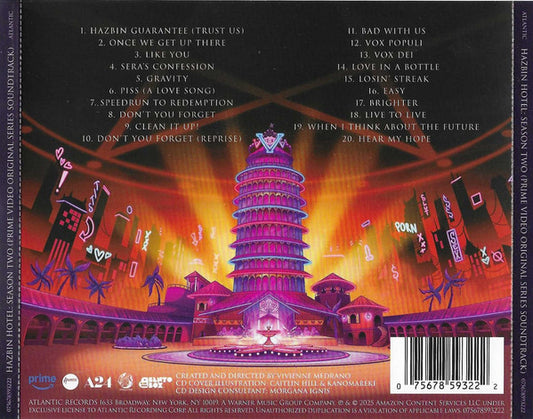 Hazbin Hotel Season Two Soundtrack Cd 2025
