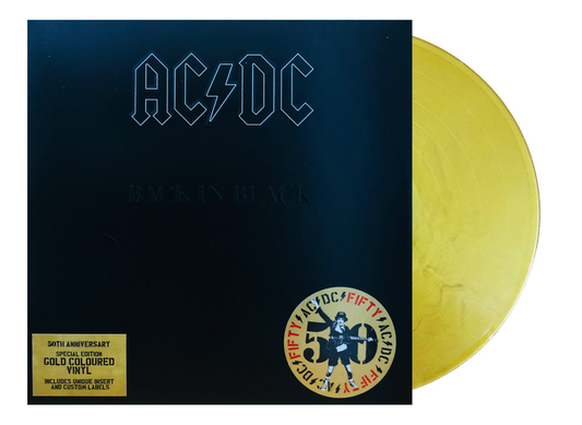 AC / DC Back In Black / 50th Anniversary Gold Lp Vinyl
