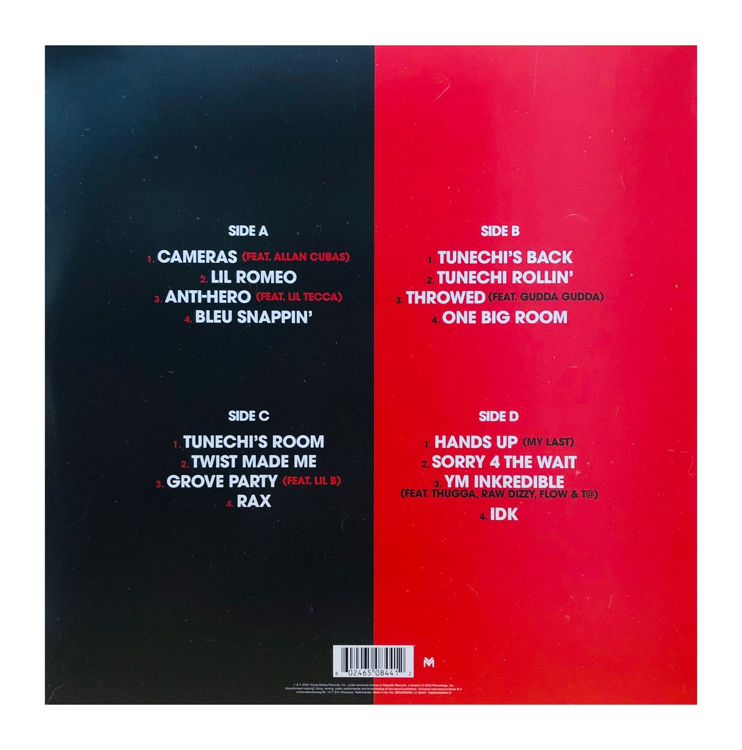 Lil Wayne Sorry 4 The Wait RSD 2024 Rojo Red Lp Vinyl