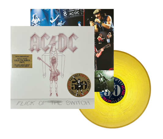 Ac/dc Flick Of The Switch 50th Anniversary Gold Lp Vinyl