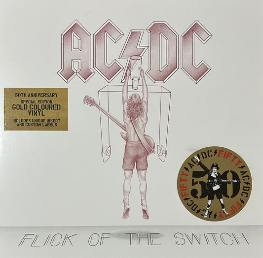 Ac/dc Flick Of The Switch 50th Anniversary Gold Lp Vinyl
