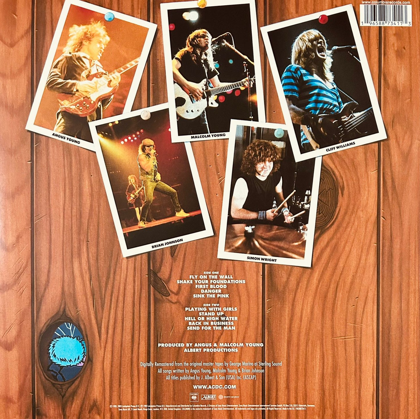 Ac/dc Fly On The Wall 50th Anniversary Dorado Gold Lp Vinyl