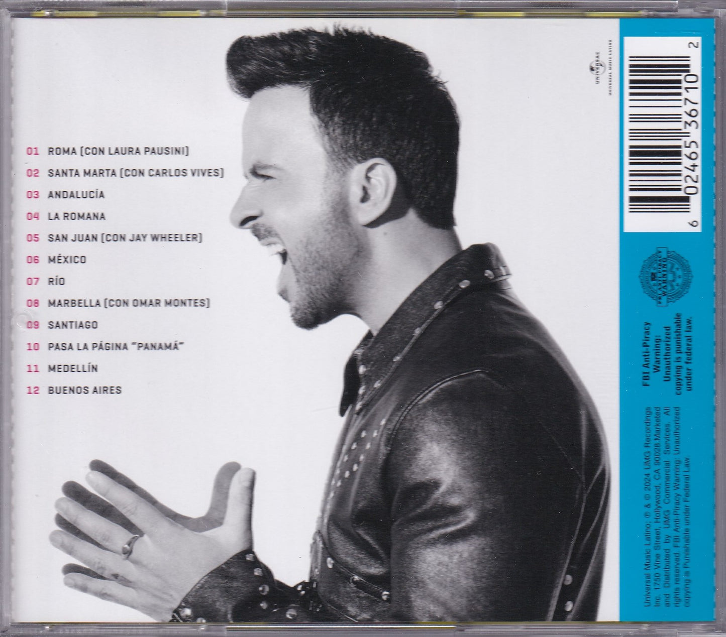 Luis Fonsi El Viaje Disco Cd