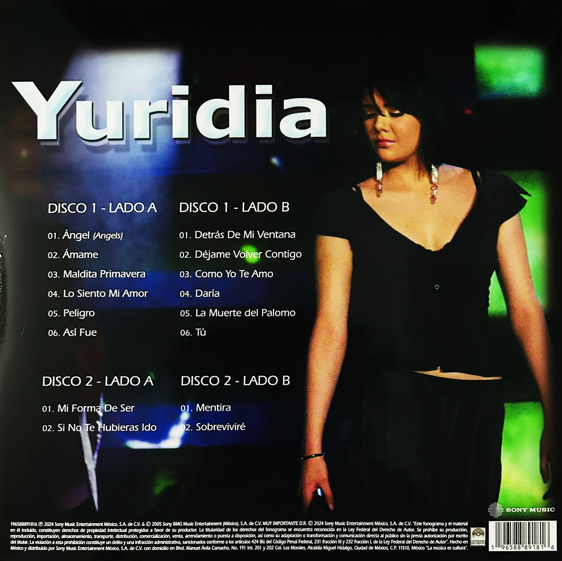 Yuridia La Voz De Un Angel (12 Y 7 Pulgadas) Orange 2 Lp Vinyl