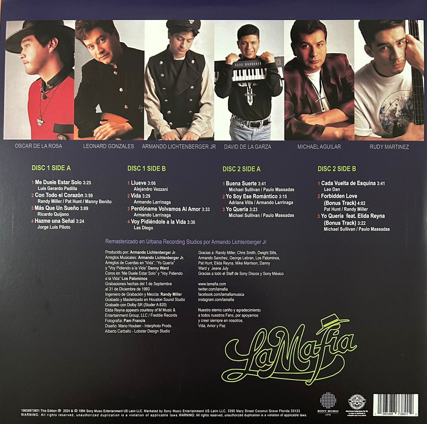 La Mafia Vida 30th Anniversario 2 Lp Vinyl