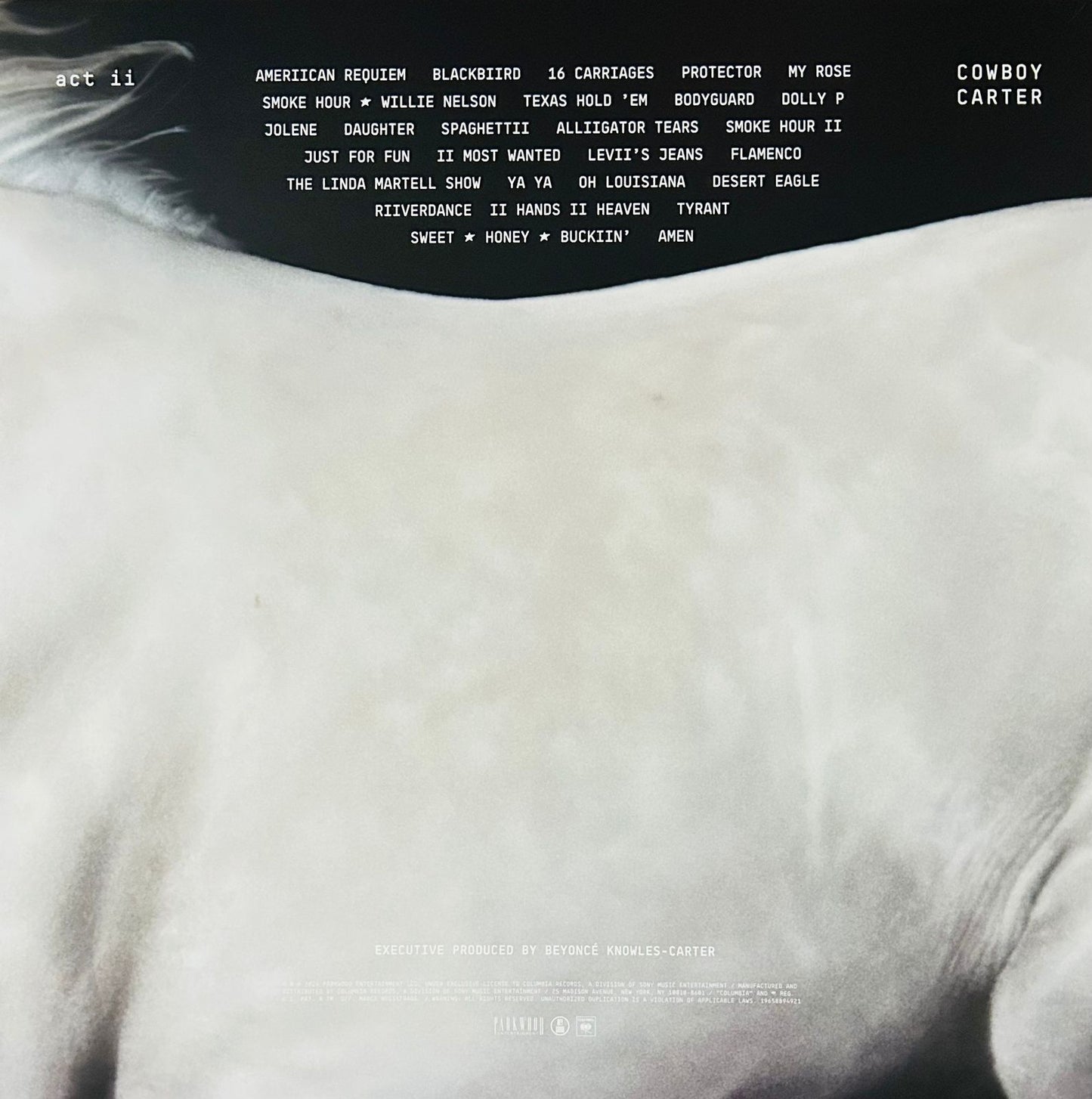 Beyonce Cowboy Carter Official Book + Poster + 2 Lp Vinyl