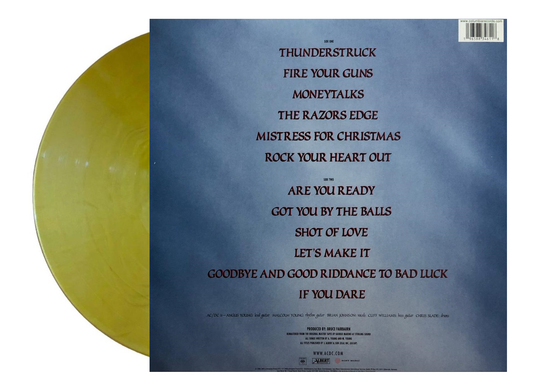 AC / DC - The Razors Edge / 50th Anniversary - Gold Lp Vinyl