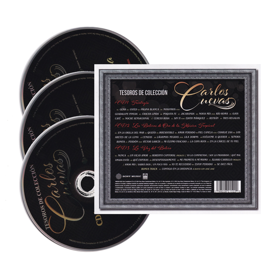 Carlos Cuevas Tesoros De Coleccion 3 Discos Cd