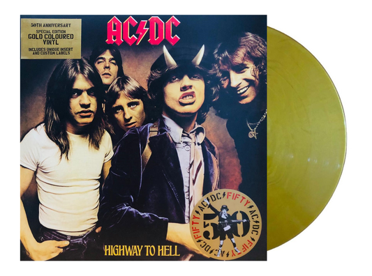AC/DC Highway To Hell / 50th Anniversary Gold Lp Vinyl