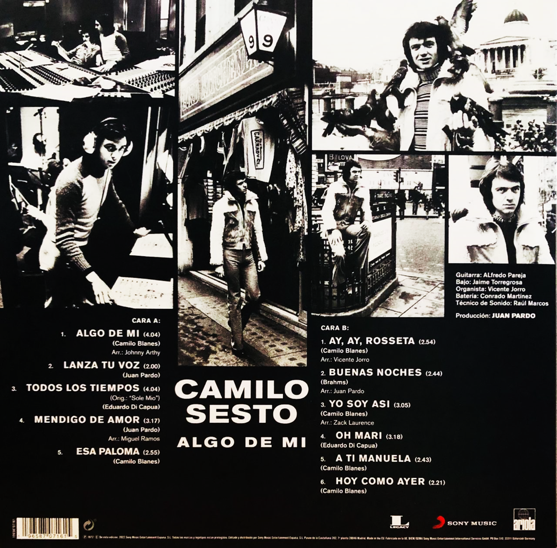 Camilo Sesto - Algo De Mi - 50th Aniversario - Gold Lp Vinyl