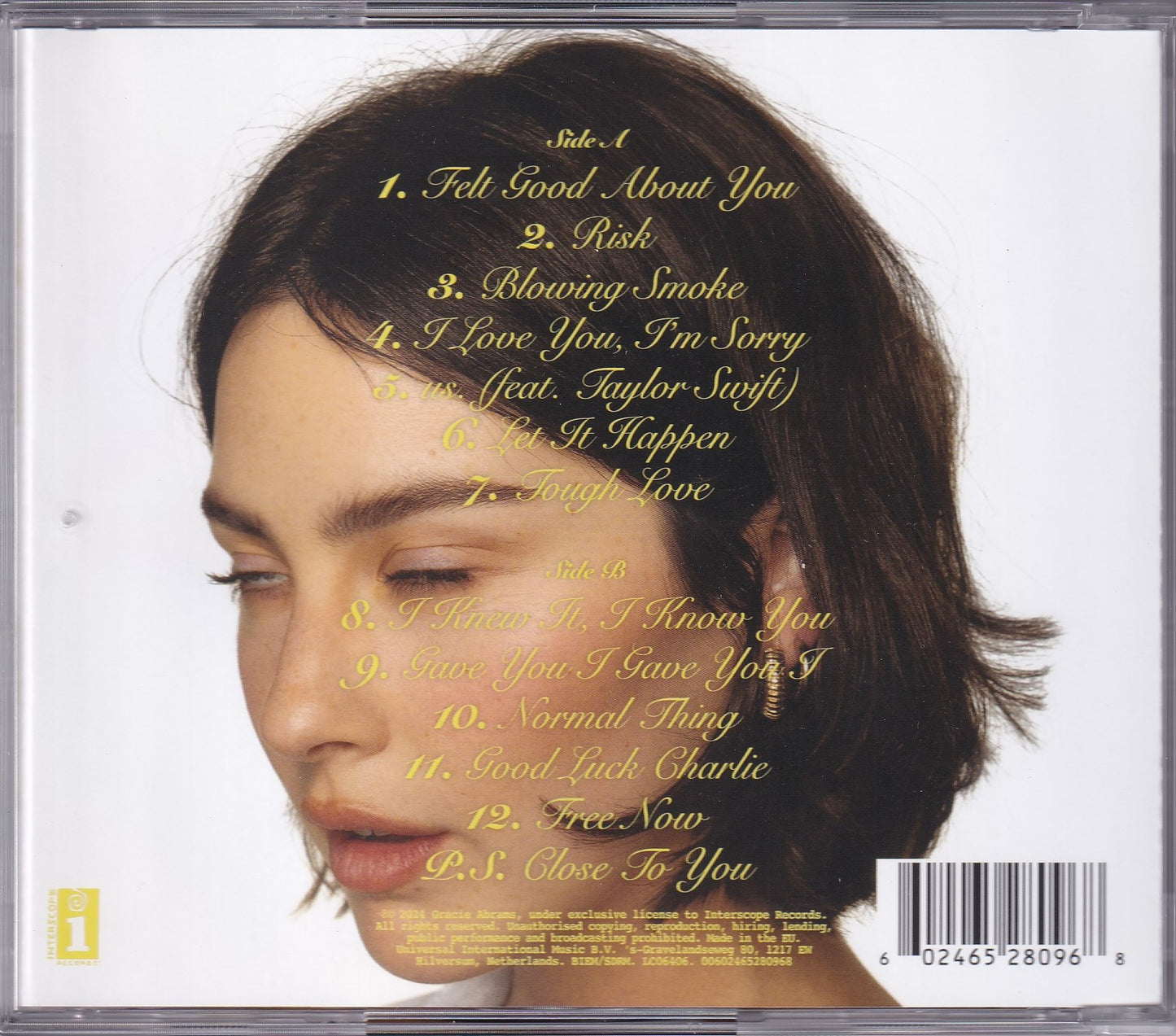 Gracie Abrams The Secret Of Us Importado Disco Cd