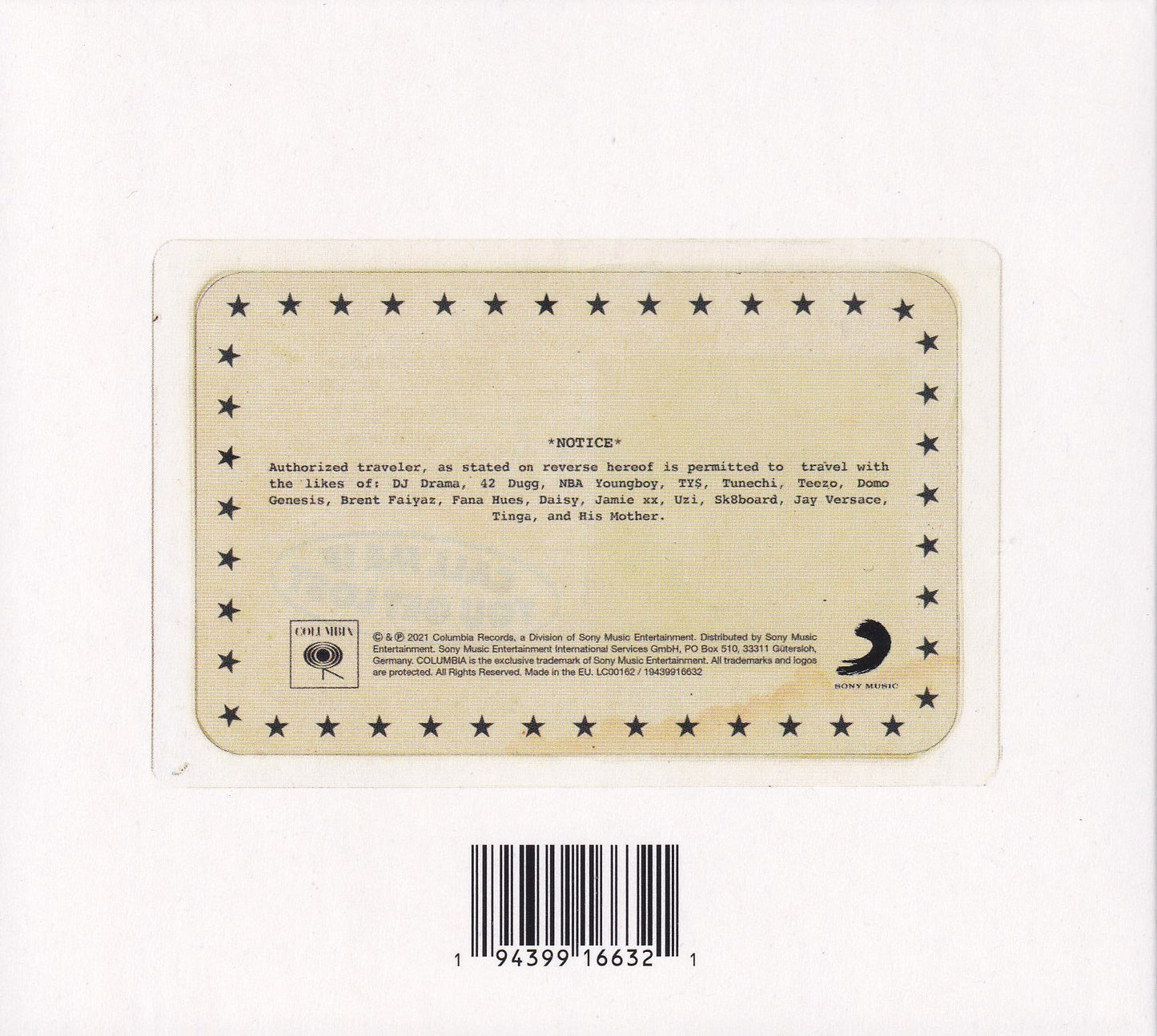 Tyler The Creator Call Me If You Get Lost Disco Cd