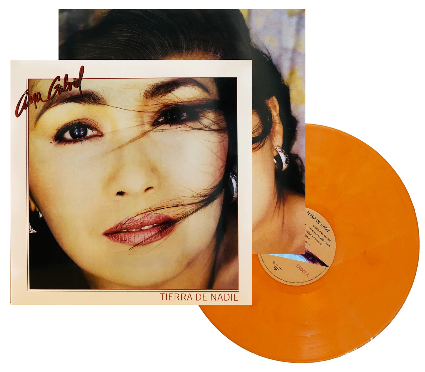 Ana Gabriel Tierra De Nadie Naranja Orange Lp Vinyl