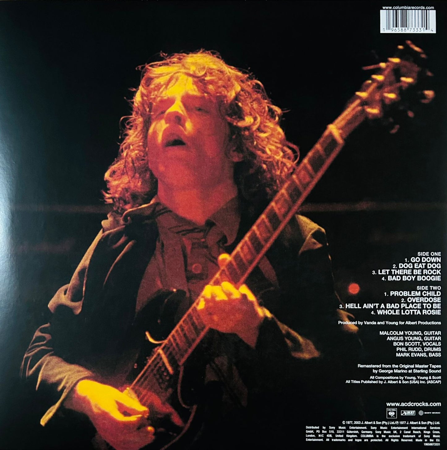 Ac/dc Let There Be Rock 50th Anniversary Gold Lp Vinyl