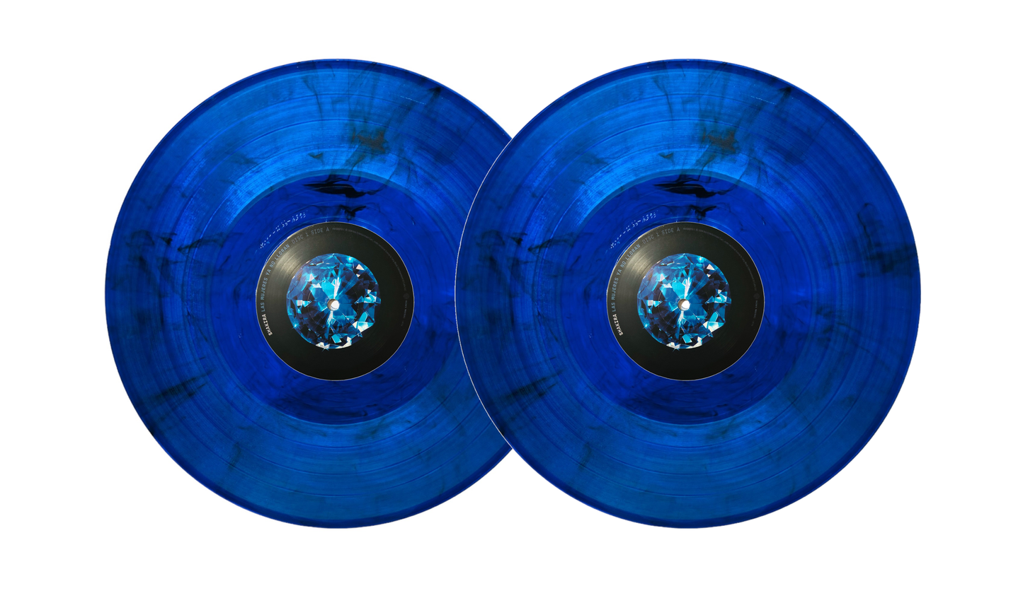 Shakira Las Mujeres Ya No Lloran Zafiro Blue 2 Lp Vinyl