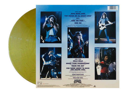 AC / DC - Who Made Who / 50th Anniversary - Gold Lp Vinyl