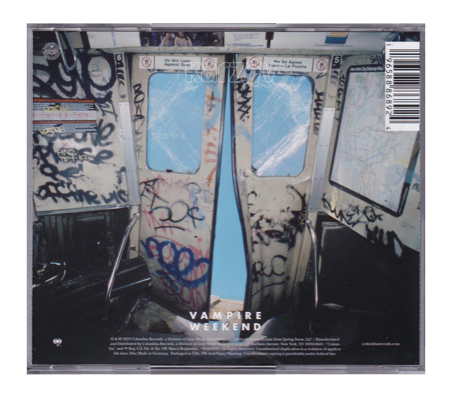 Vampire Weekend Only God Was Above Us Disco Cd