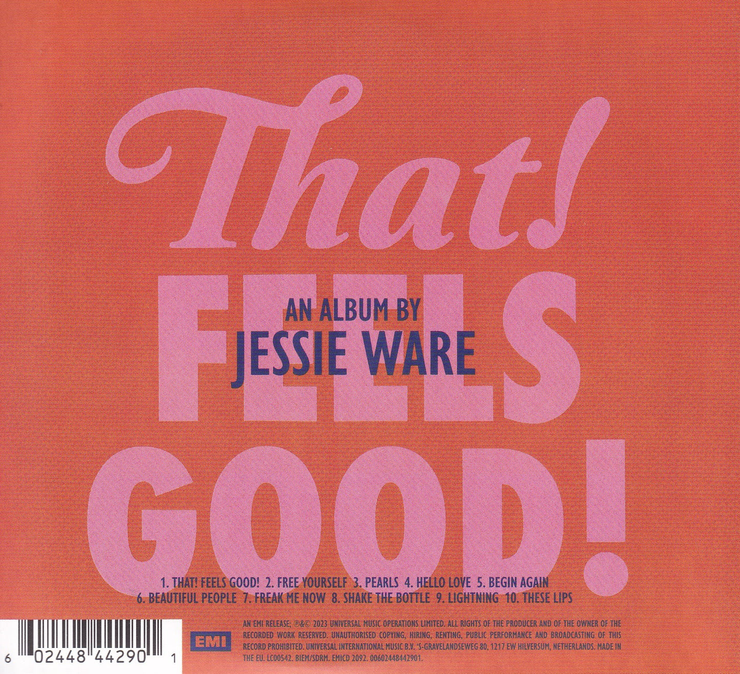 Jessie Ware That ! Feels Good ! Disco Cd