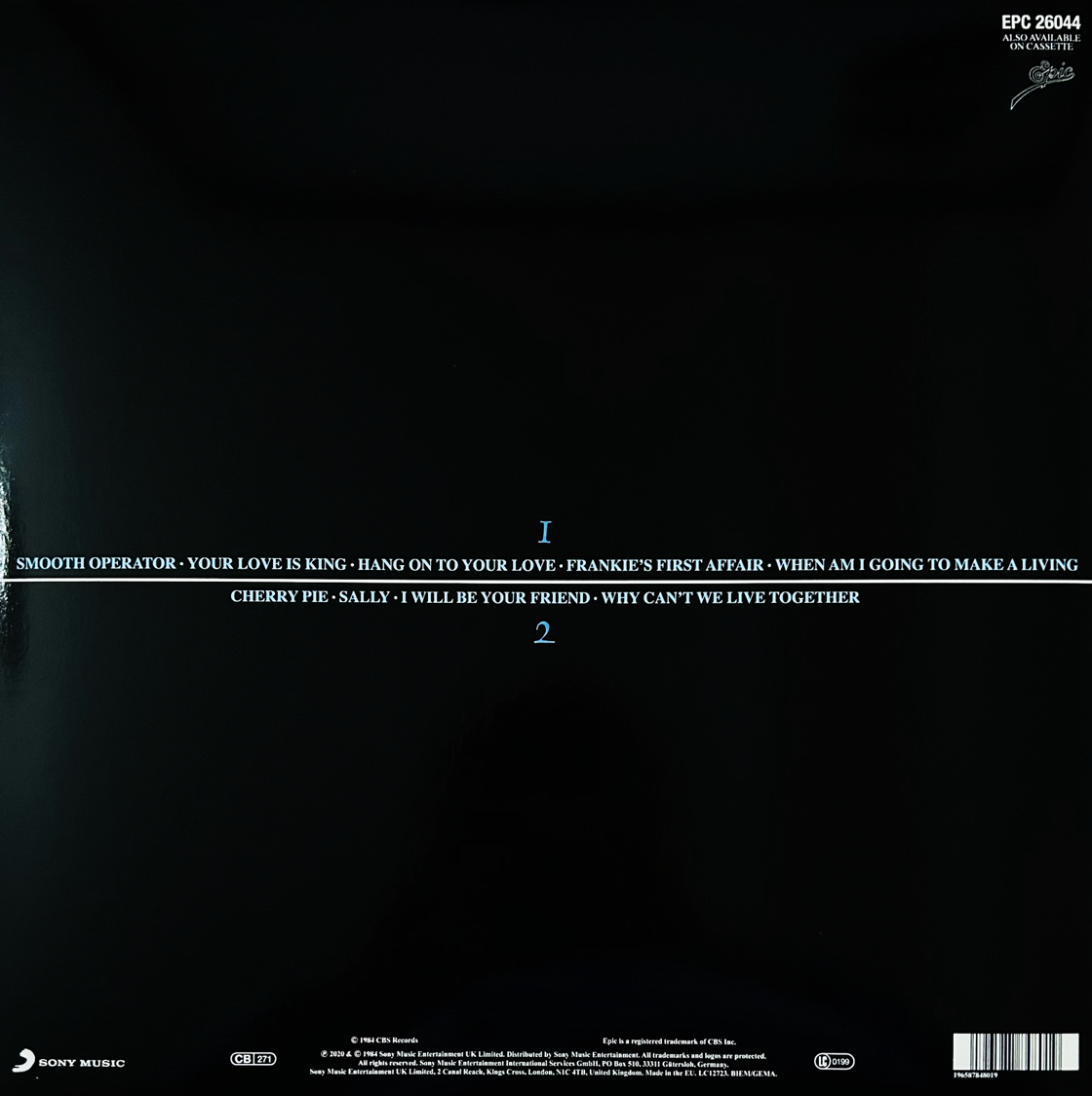 Sade Diamond Life Lp Vinyl