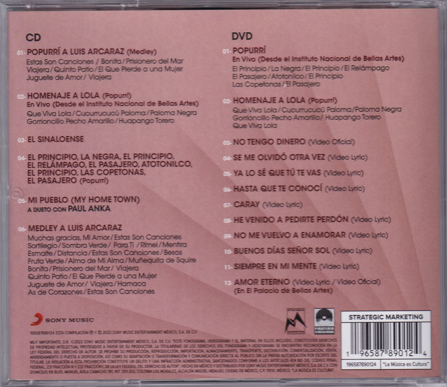 Juan Gabriel Mis Tributos 2 Discos Cd + Dvd