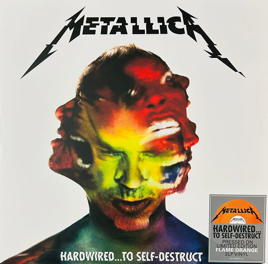 Metallica Hardwired To Self Destruct Flame Orange 2 Lp Vinyl