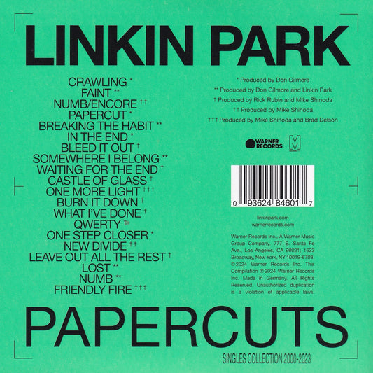 Linkin Park Papercuts Singles Collection 2000-2023 Disco Cd