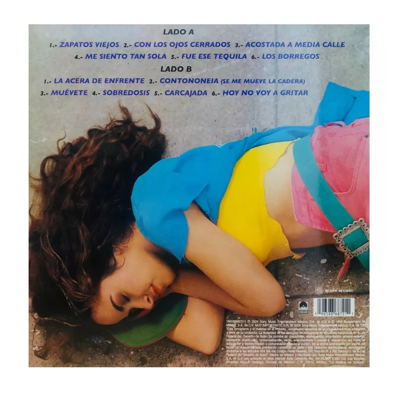 Gloria Trevi Me Siento Tan Sola Azul Blue Lp Vinyl