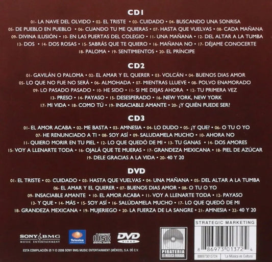 Jose Jose - Lo Esencial De Jose Jose - 3 Discos Cd + Dvd