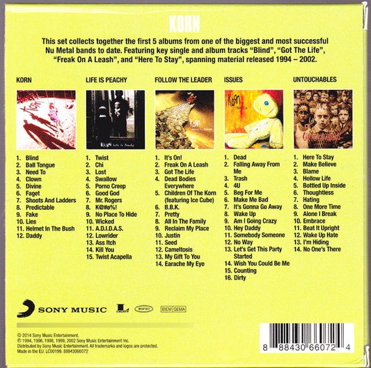 Korn Original Album Classics 5 Cd