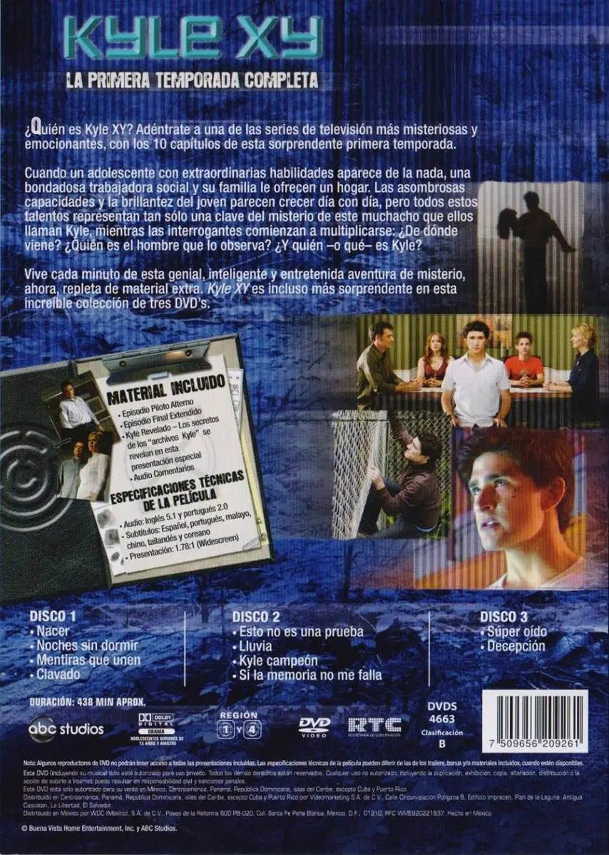 Kyle Xy Revelado Primera Temporada 1 Uno Dvd