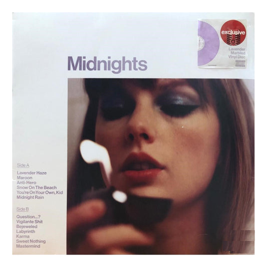 Taylor Swift Midnights Lavander Marbled Target Lp Vinyl