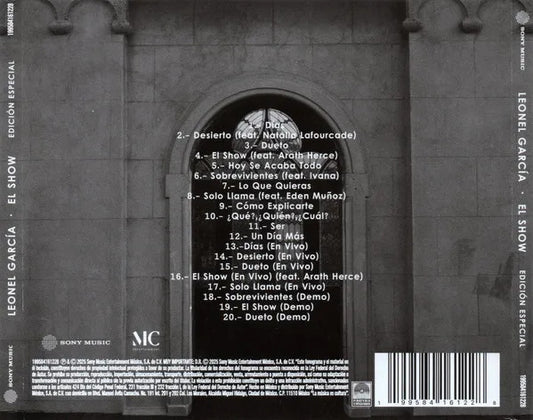 Leonel Garcia El Show ( Sin Bandera ) Disco Cd