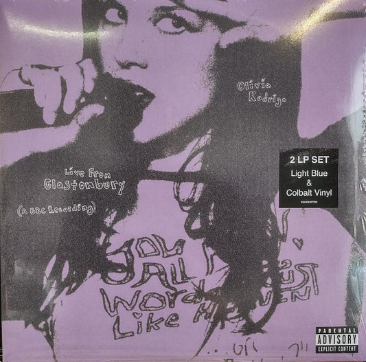 Olivia Rodrigo Live From Glastonbury Bbc Recording 2 Vinyl Limited Light Blue Cobalt