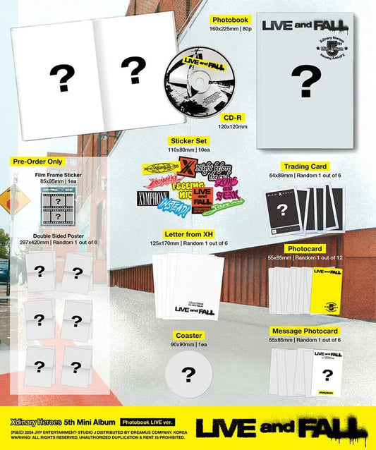 Xdinary Heroes 5 Mini Album Live & Fall Photobook LIVE