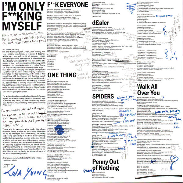 Lola Young I'm Only F**king Myself Clear Lp Vinyl