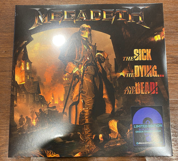 Megadeth The Sick The Dying And The Dead 2 Lp Vinyl National Album Day 2025 Transparent Blue Green