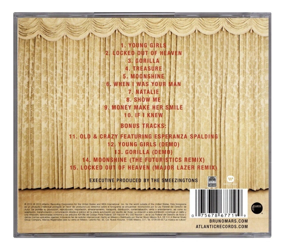 Bruno Mars Unorthodox Jukebox Deluxe Edition Dlx Disco Cd
