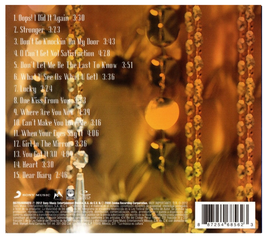 Britney Spears Oops ! I Did It Again Disco Cd