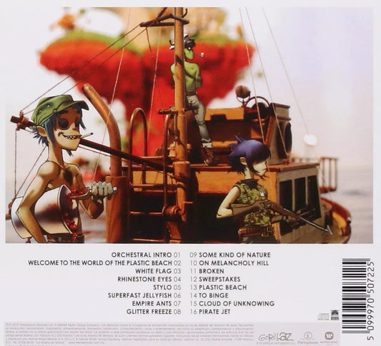 Gorillaz Plastic Beach Disco Cd Nuevo (16 Canciones) Estándar