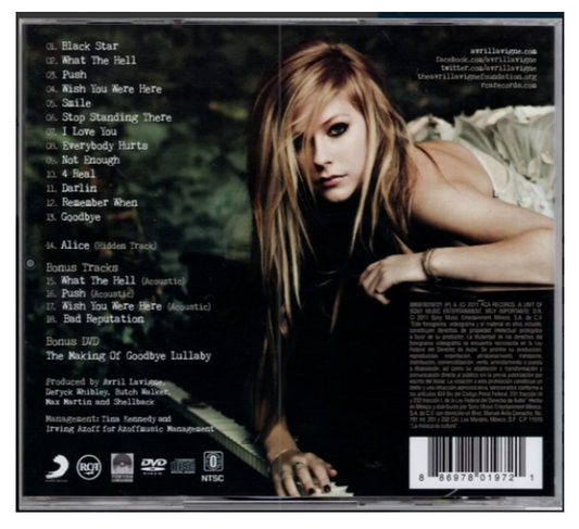 Avril Lavigne Goodbye Lullaby Deluxe Edition Cd + Dvd