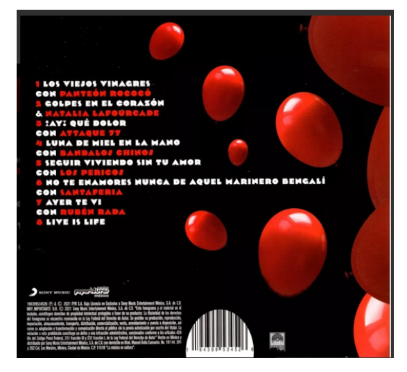 Los Autenticos Decadentes Adn Version A Disco Cd